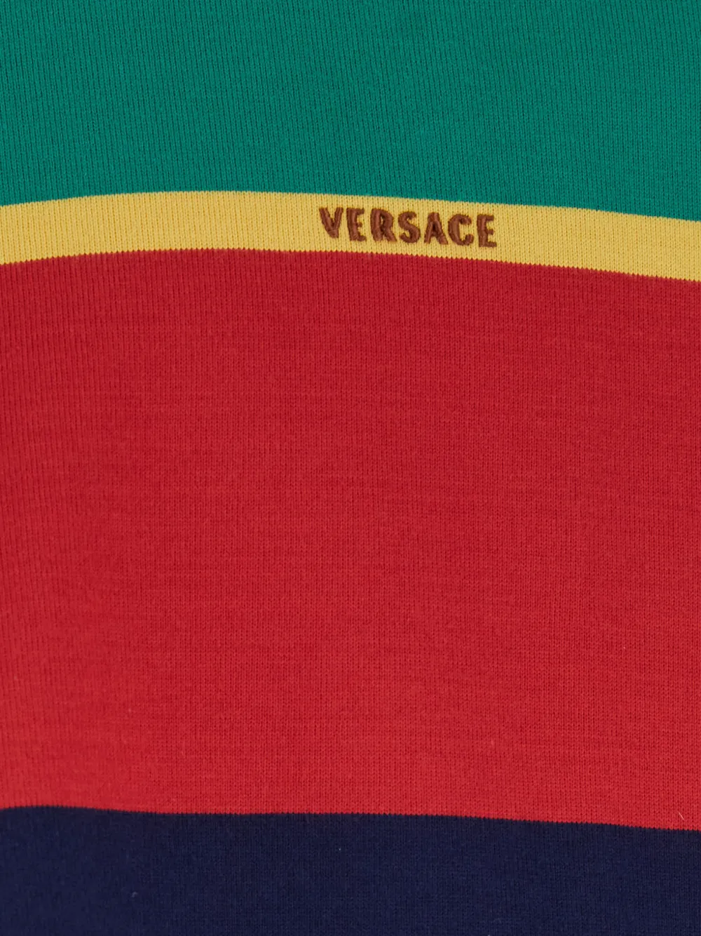 Versace Gestreept T-shirt met lange mouwen Groen