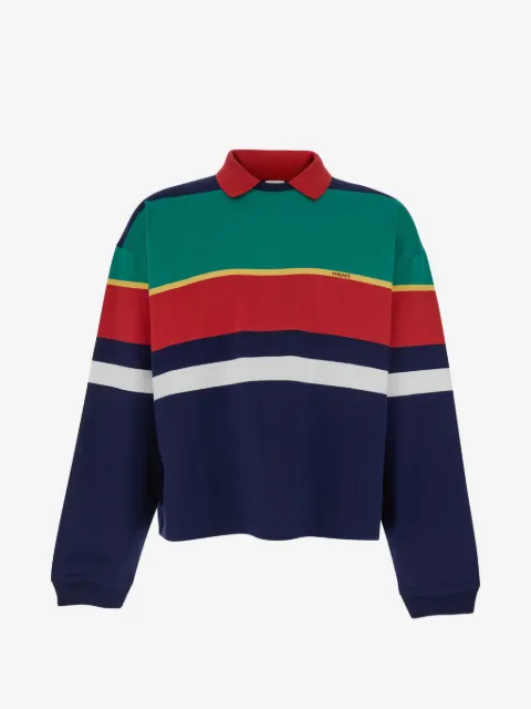 Versace striped cotton-jersey T-shirt