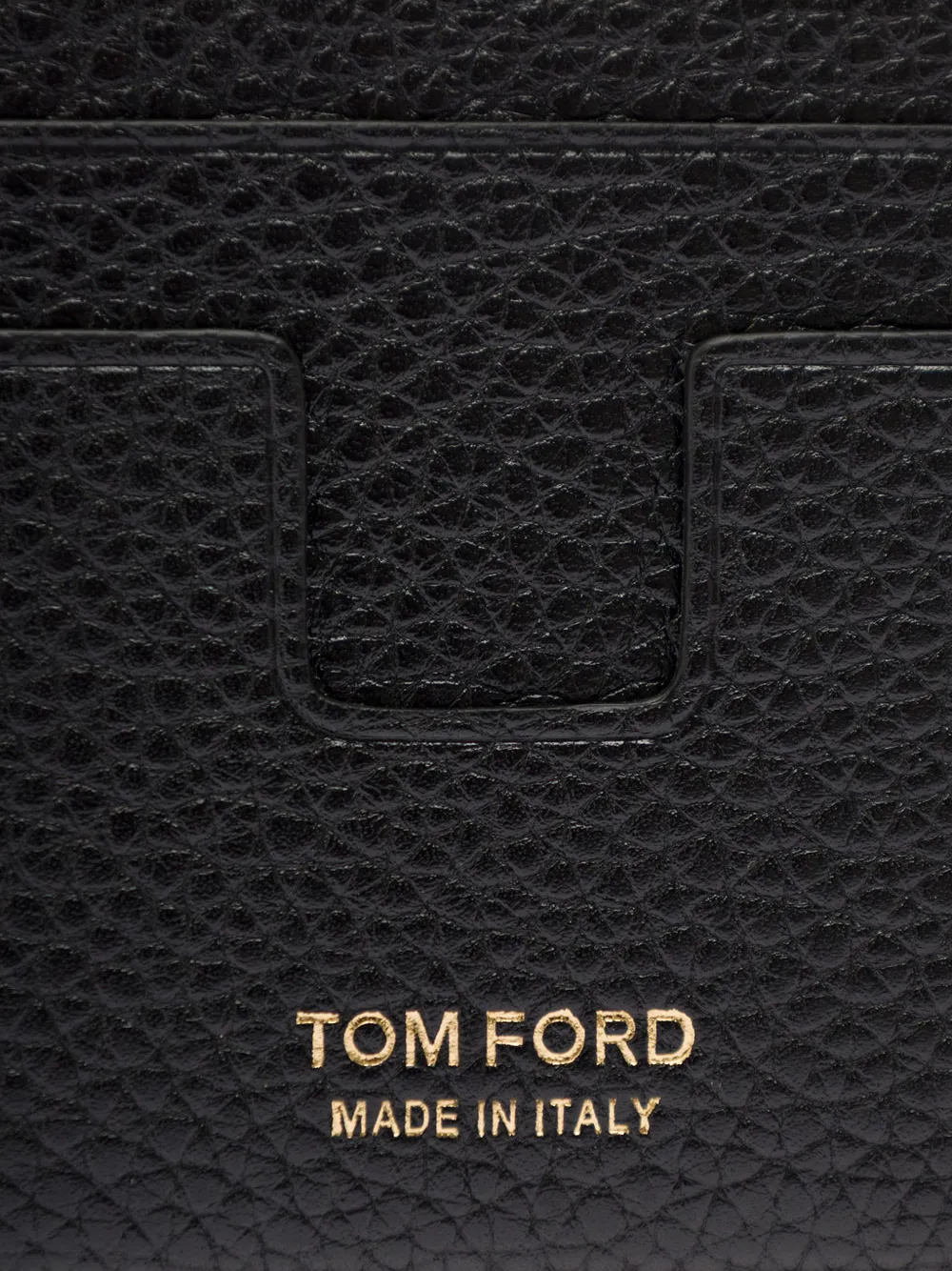TOM FORD Leren pasjeshouder Zwart