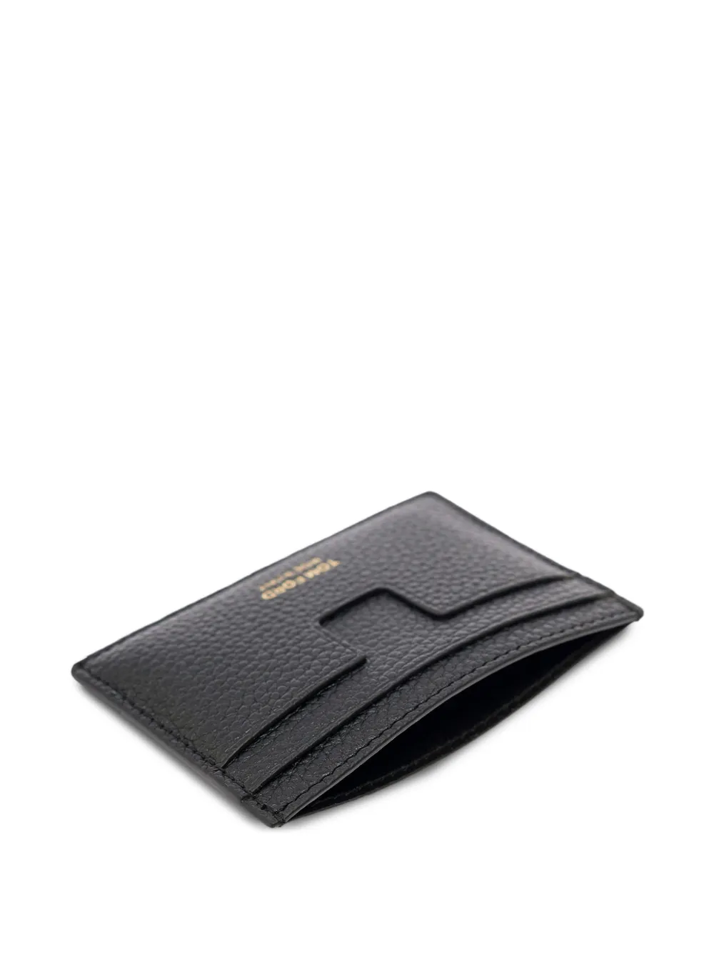 TOM FORD Leren pasjeshouder Zwart