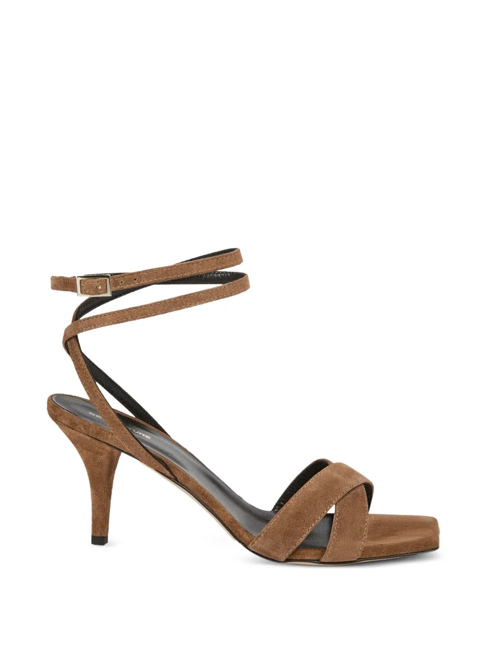 Semicouture criss-cross strap heeled sandals Bruin