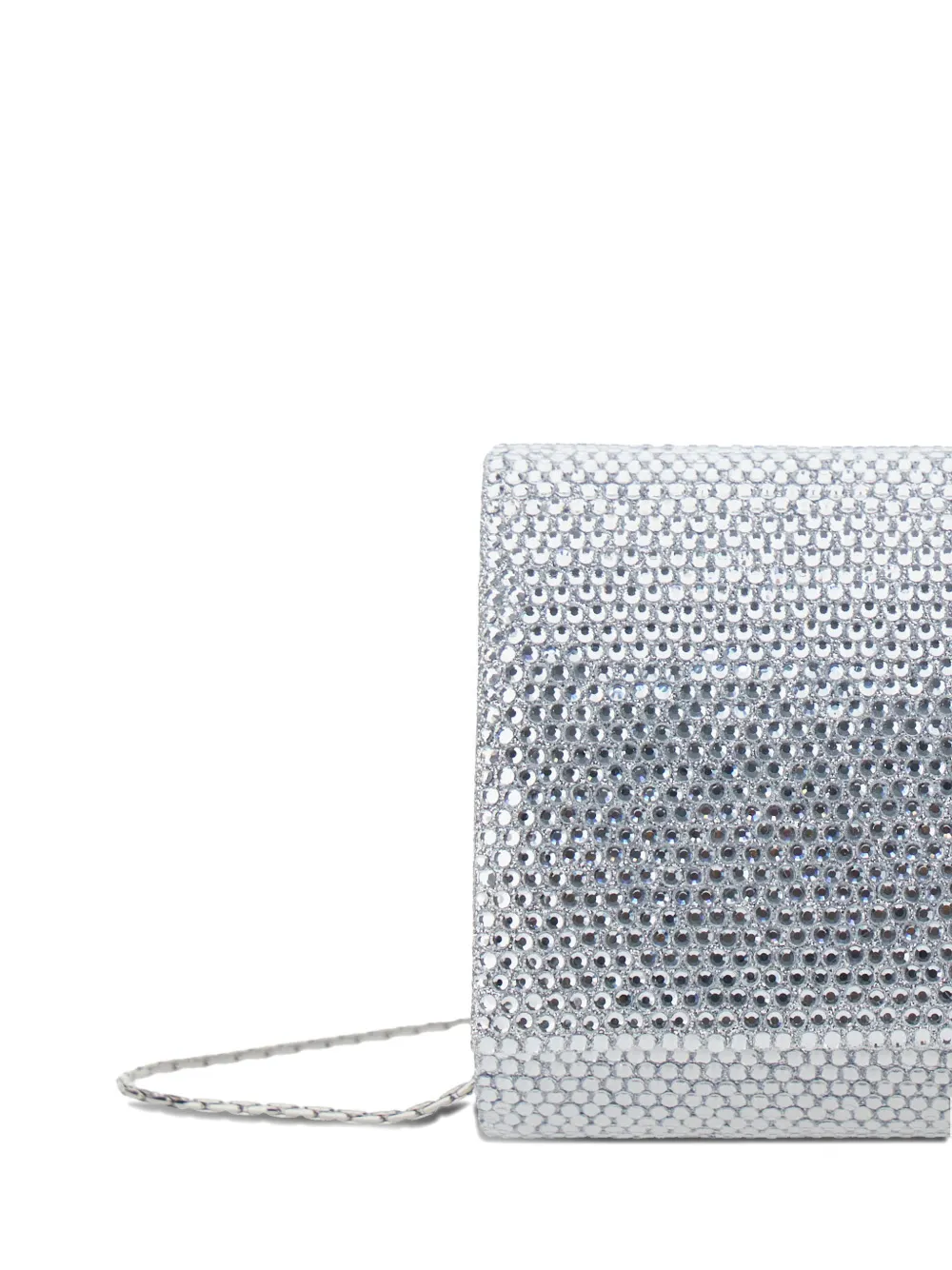  Twenty Fourhaitch Metallic Chain Clutch Bag - Silver 
