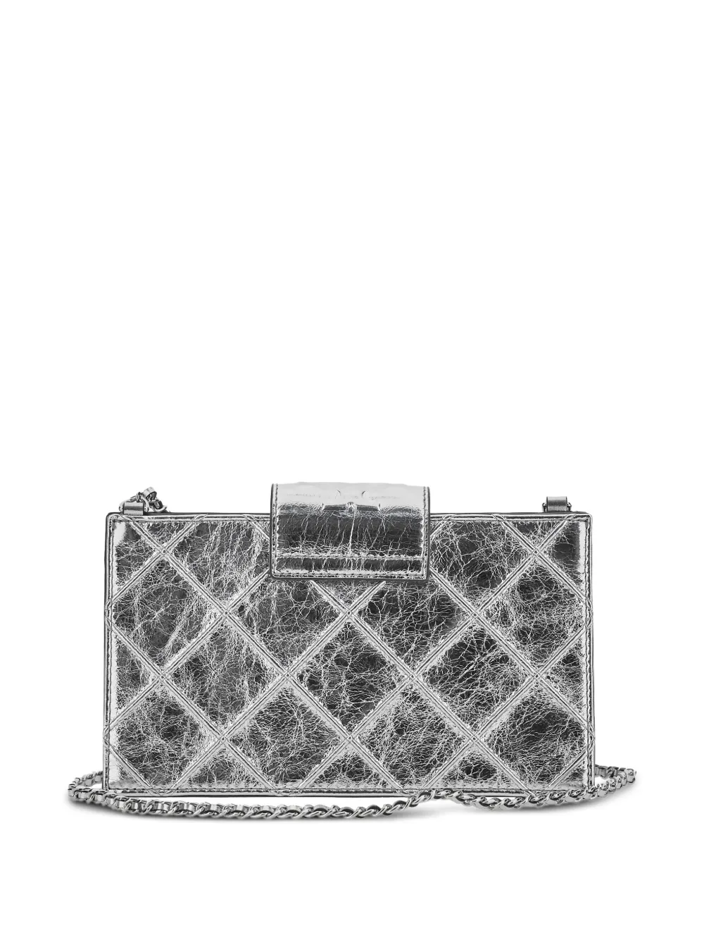 Tory Burch Fleming kleine crossbodytas Zilver