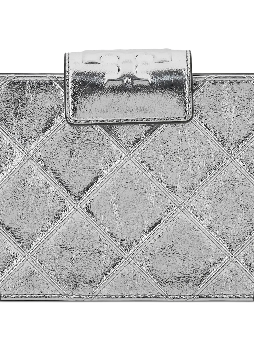 Tory Burch Fleming kleine crossbodytas Zilver