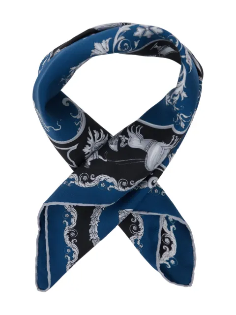 Versace patterned silk scarf