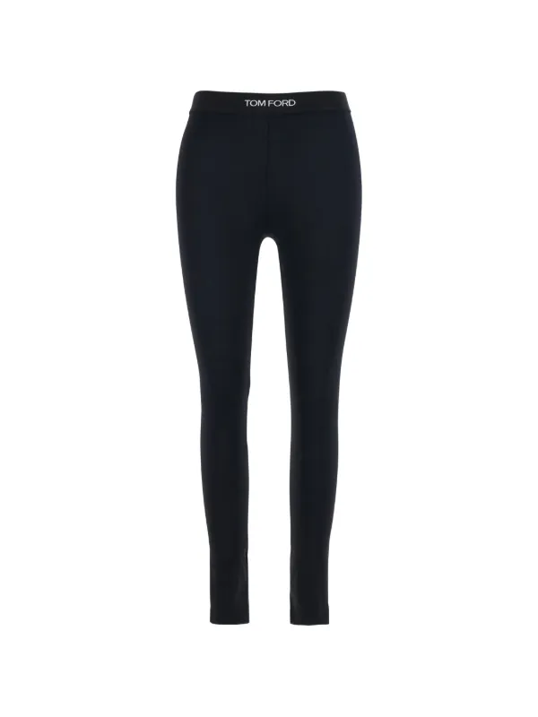 Tom Ford Logo-waistband Leggings in Black