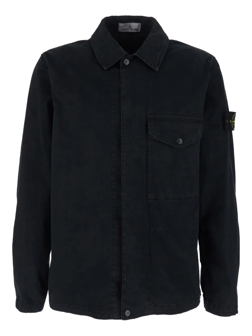 Stone Island old effect pocket peatcoat - Nero