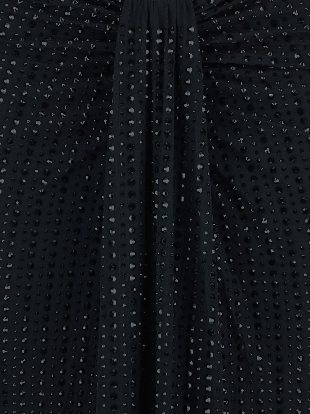 Knotted Embellished Maxi Skirt