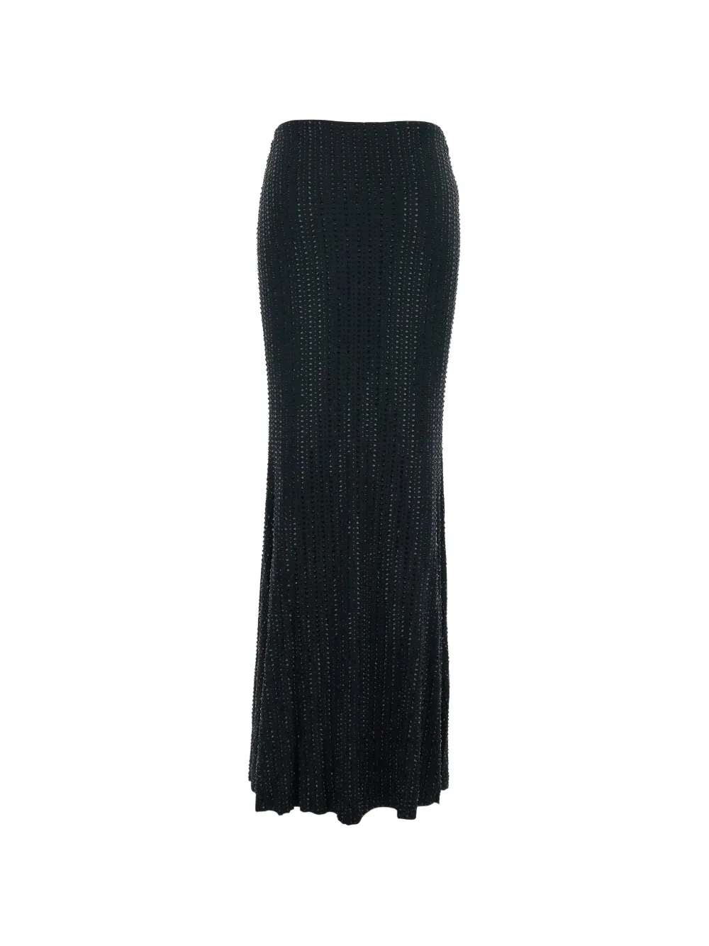 Knotted Embellished Maxi Skirt