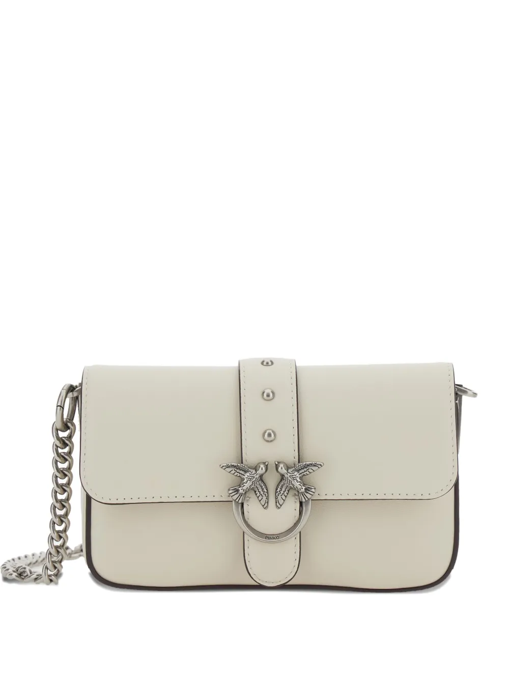 PINKO Love One Slouchy crossbody bag - Toni neutri
