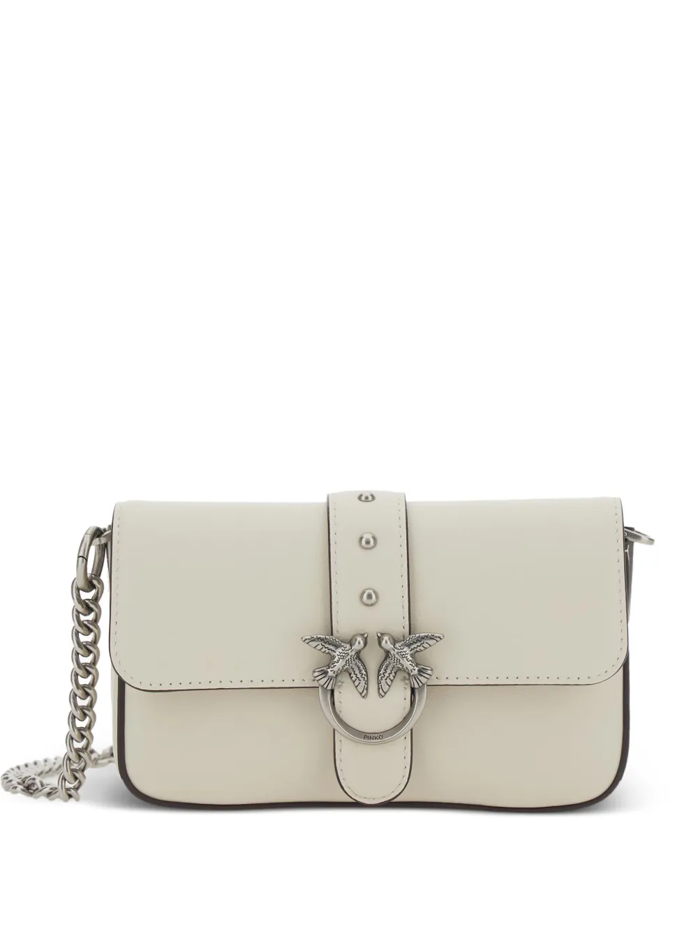 PINKO Love One Slouchy crossbody bag - Toni neutri