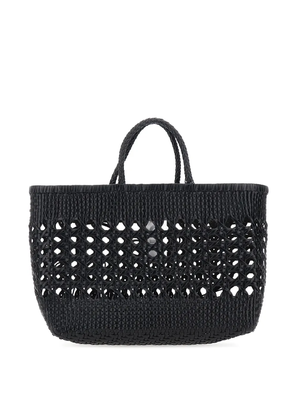 Osoi Biscuit woven tote bag - Nero