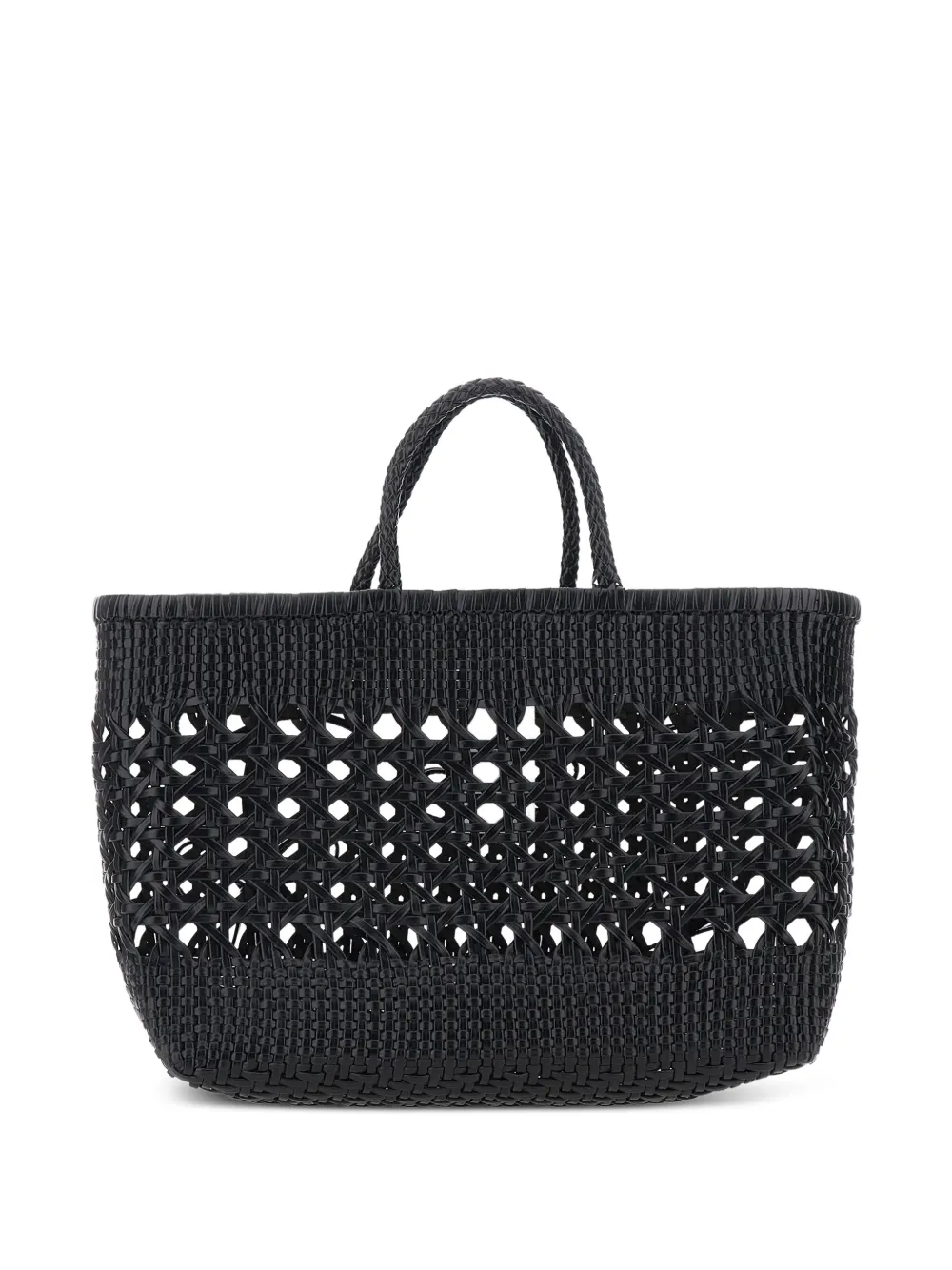 Osoi Biscuit geweven shopper Zwart