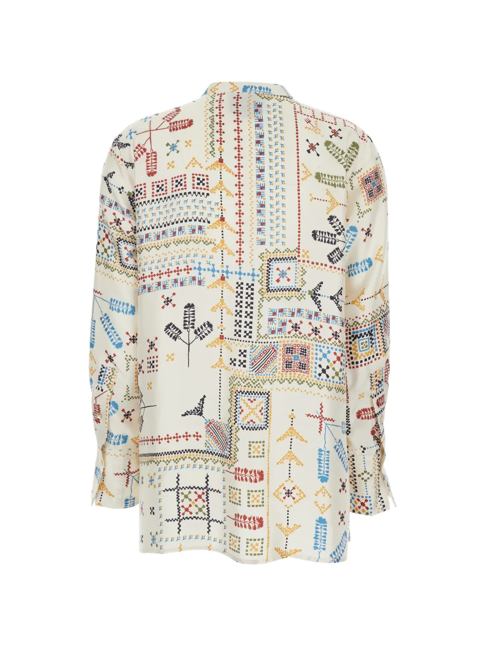 Momoni buttoned geometric-print shirt - Beige