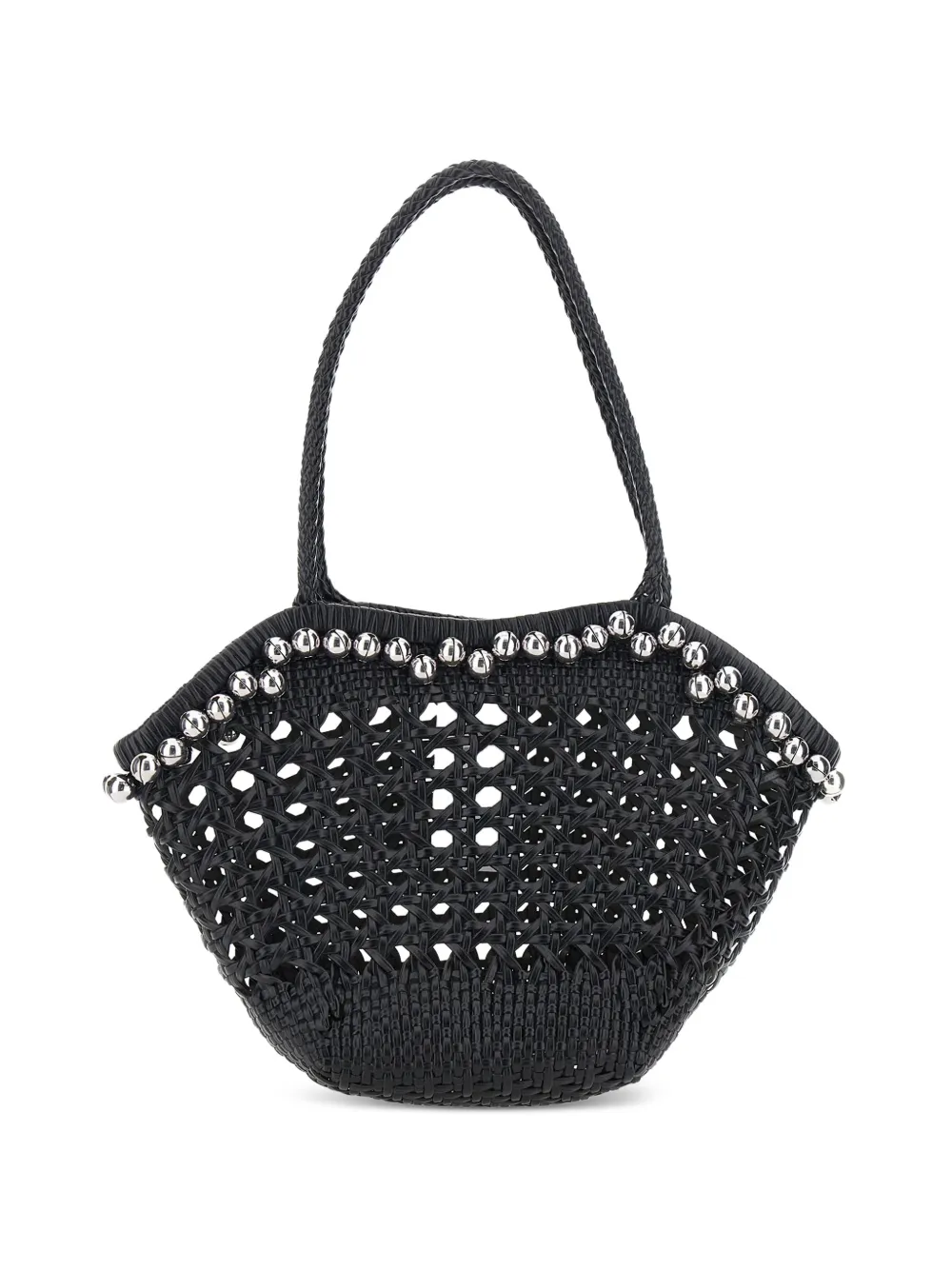 Osoi Lip woven bead-embellished shoulder bag - Nero