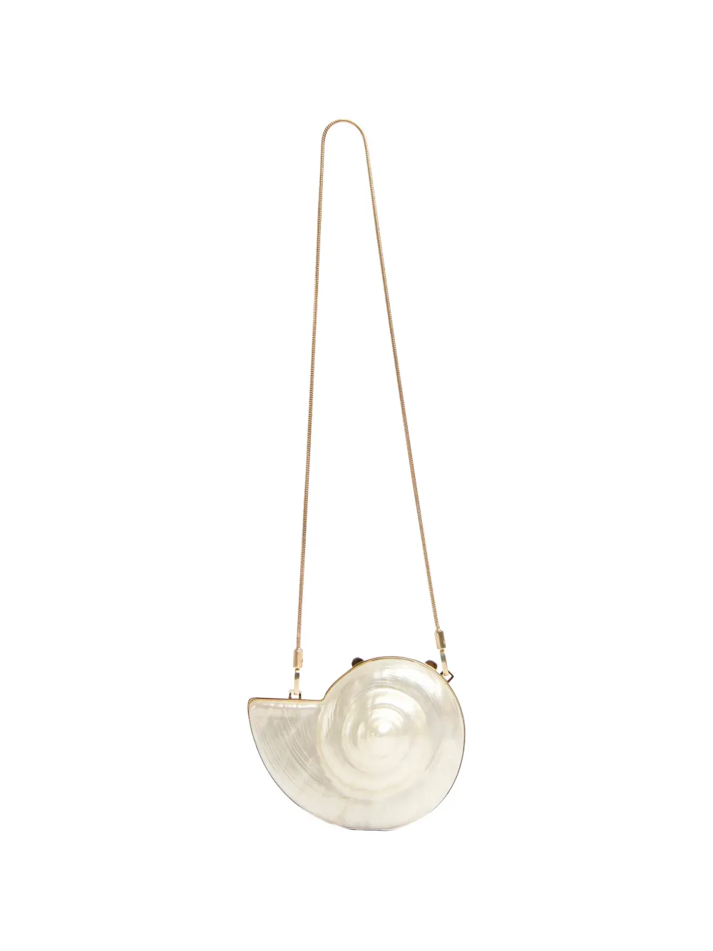Simkhai Marion shell clutch bag - Bianco