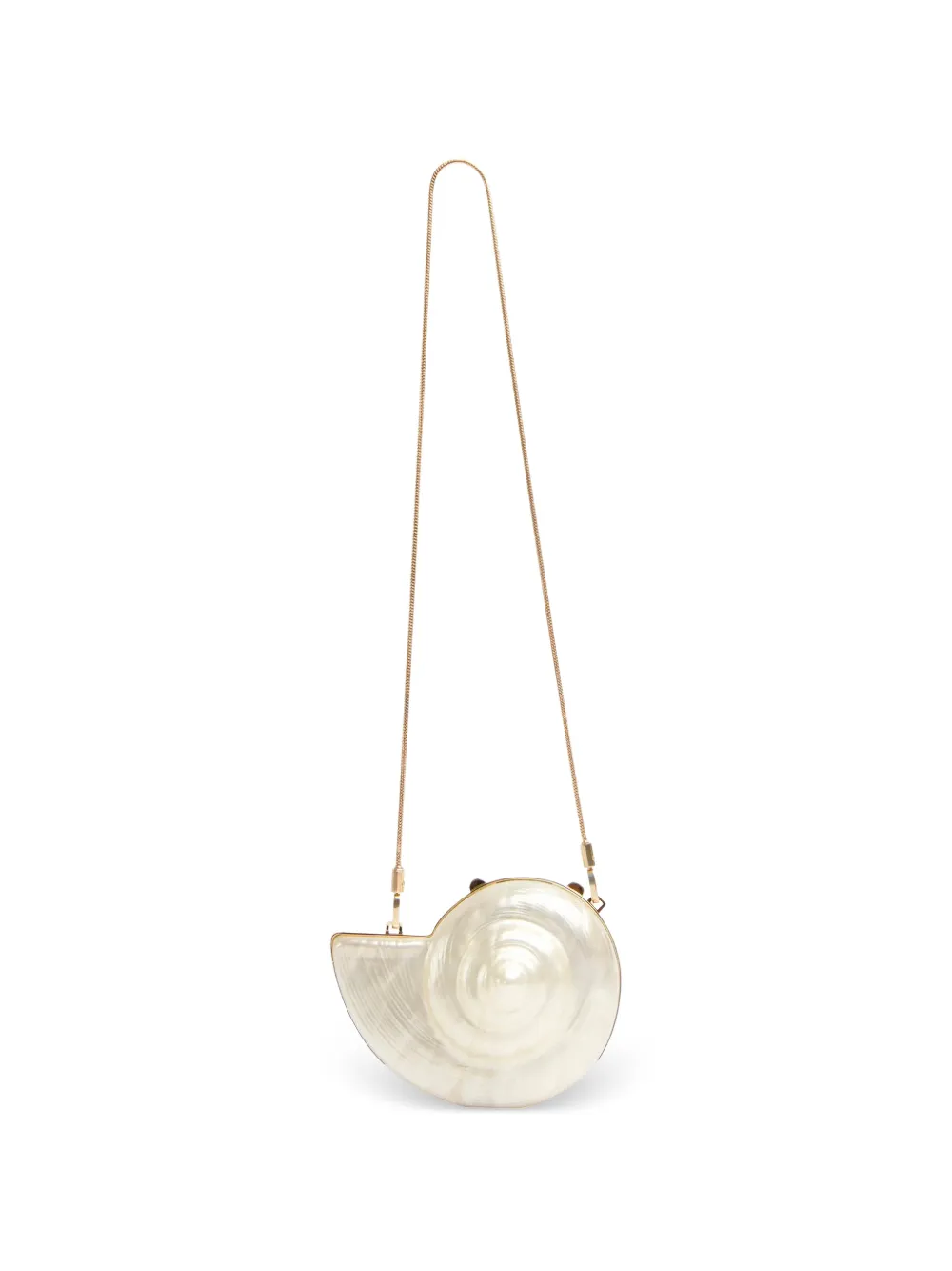 Simkhai Marion shell clutch bag - Bianco