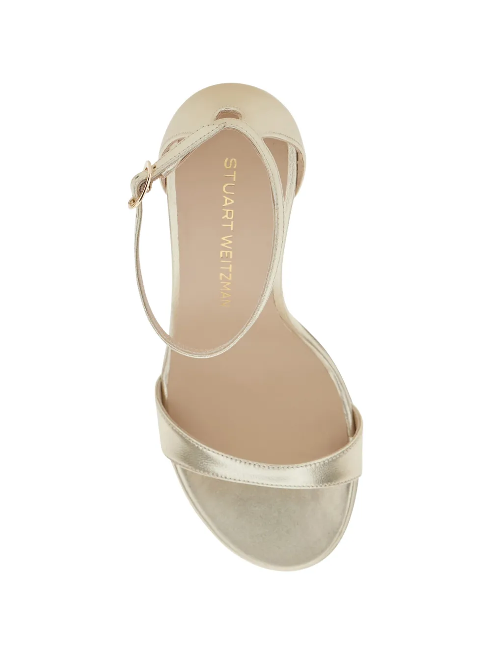 Stuart Weitzman Nudist sandalen met plateauzool Goud