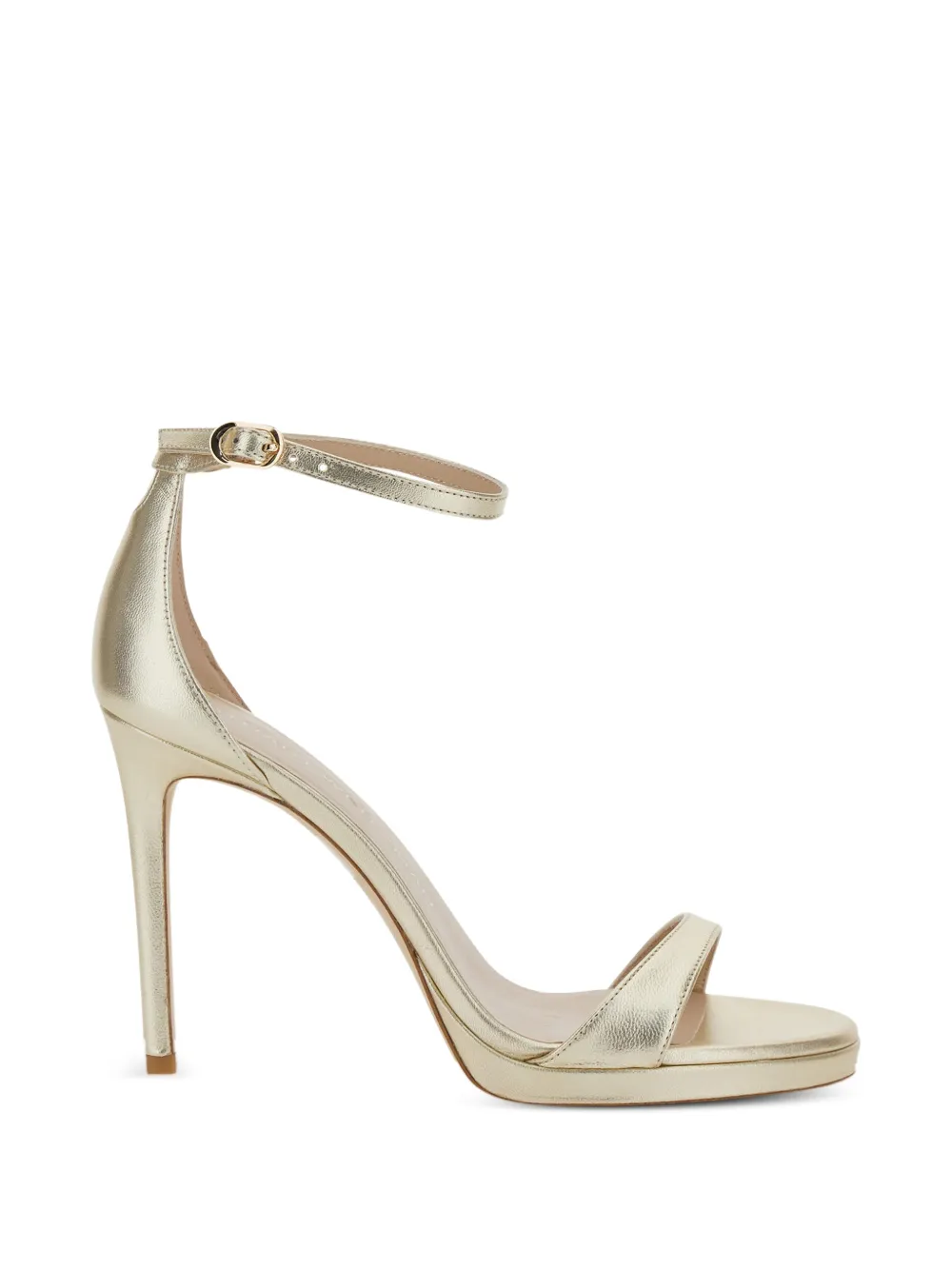 Stuart Weitzman Nudist sandalen met plateauzool Goud