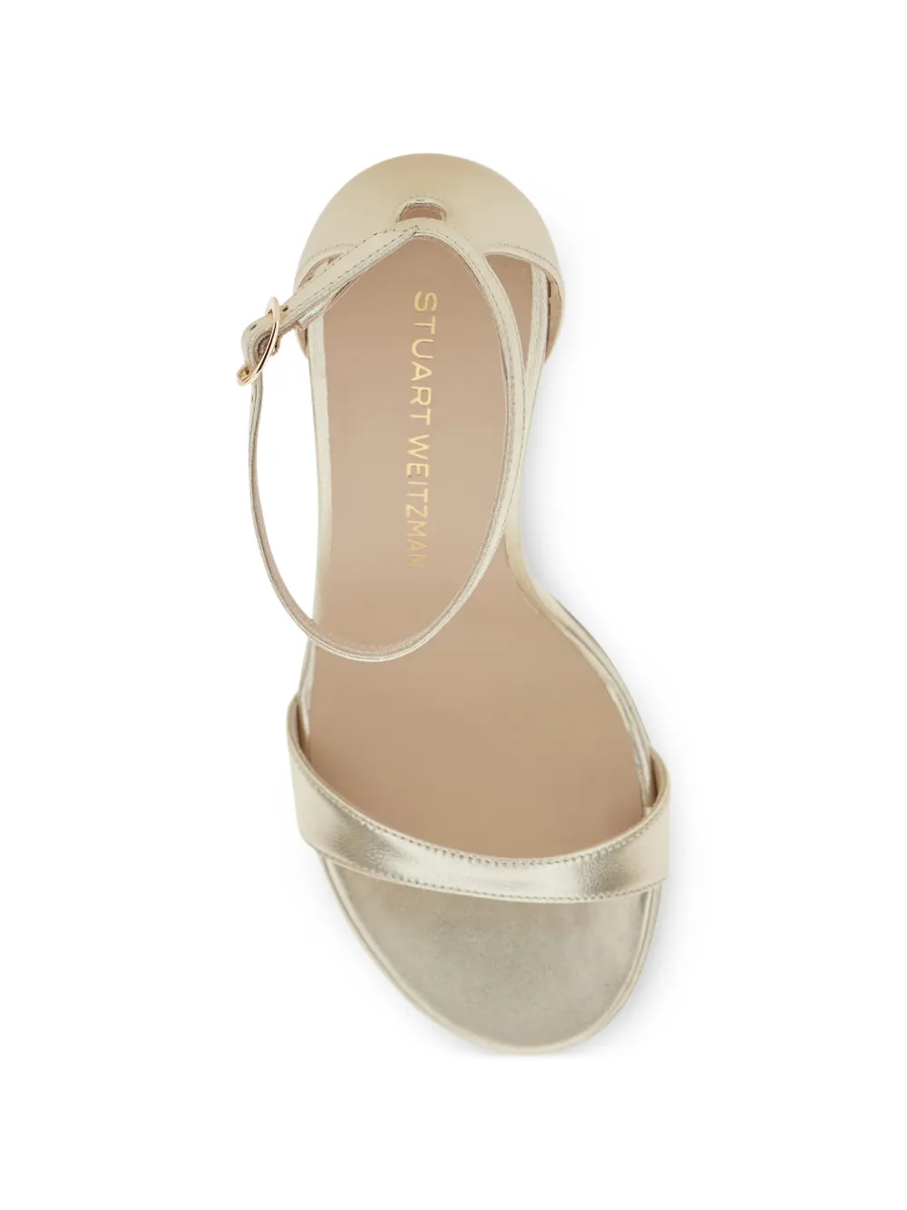 Stuart Weitzman Nudist Platform Sandals - Gold 