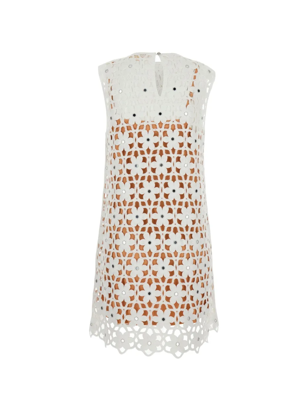 Michael Kors Jurk met bloemenpatch Wit