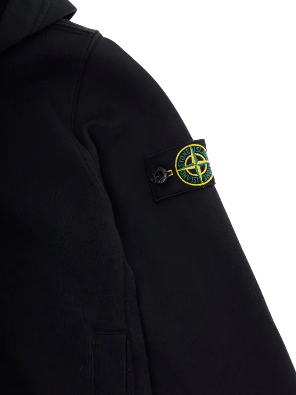 STONE  JUNIOR ブラックパーカー Stone Island Junior ジップアップ パーカー | ブラック | FARFETCH JP