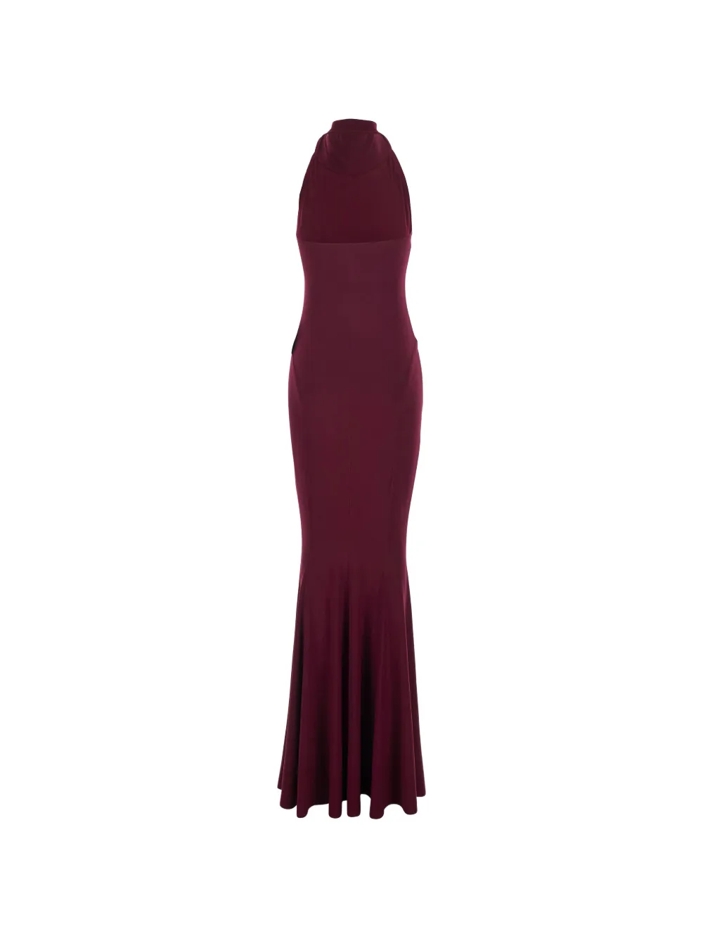 norma kamali halter draped cowl-neck fishtail maxi dress Norma Kamali Draped Halter Neck Dress by Norma Kamali