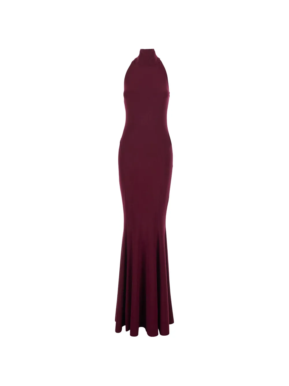Norma Kamali halterneck mermaid gown - Rosso