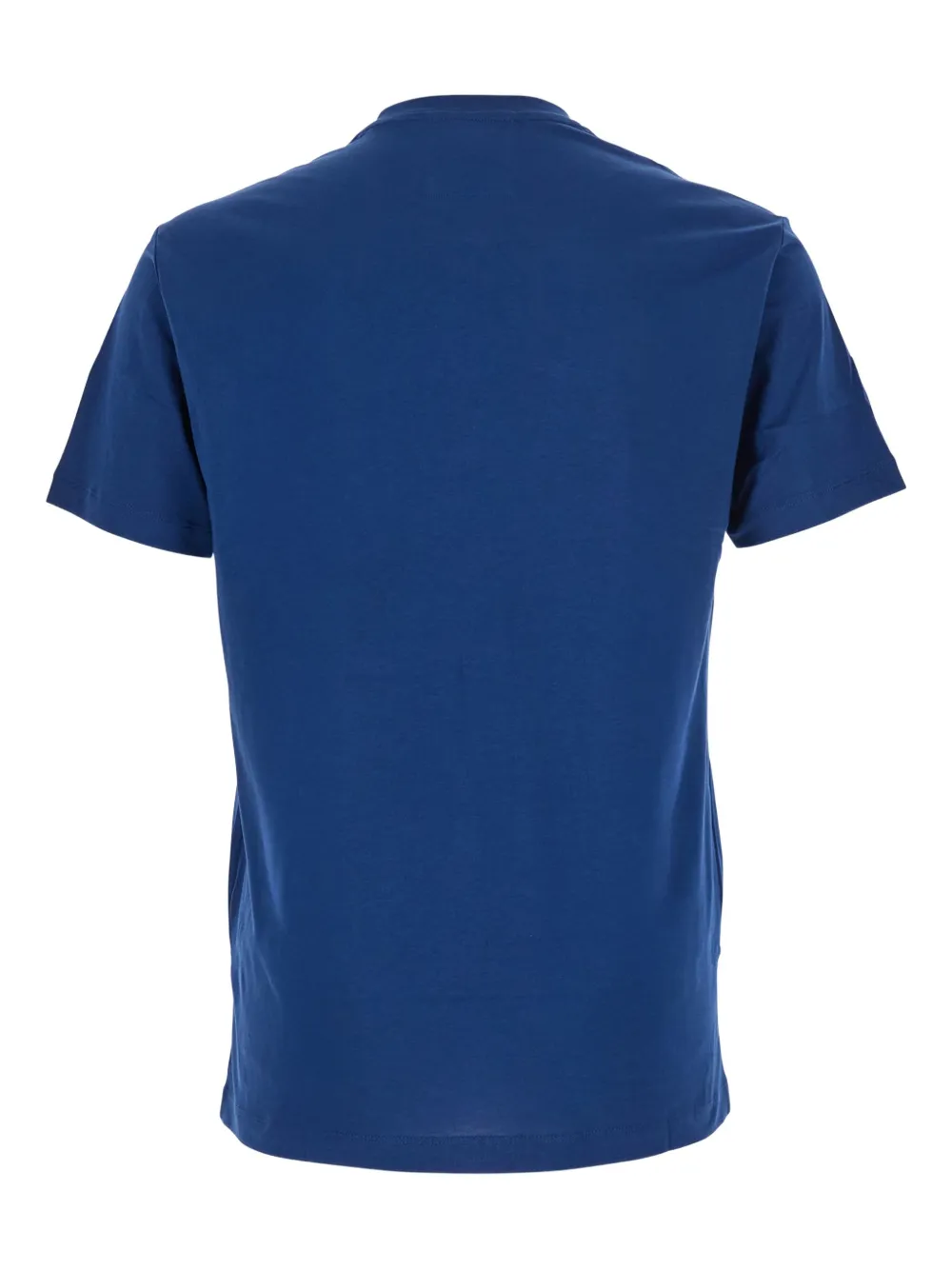 Emporio Armani logo-lettering crewneck T-shirt - Blauw
