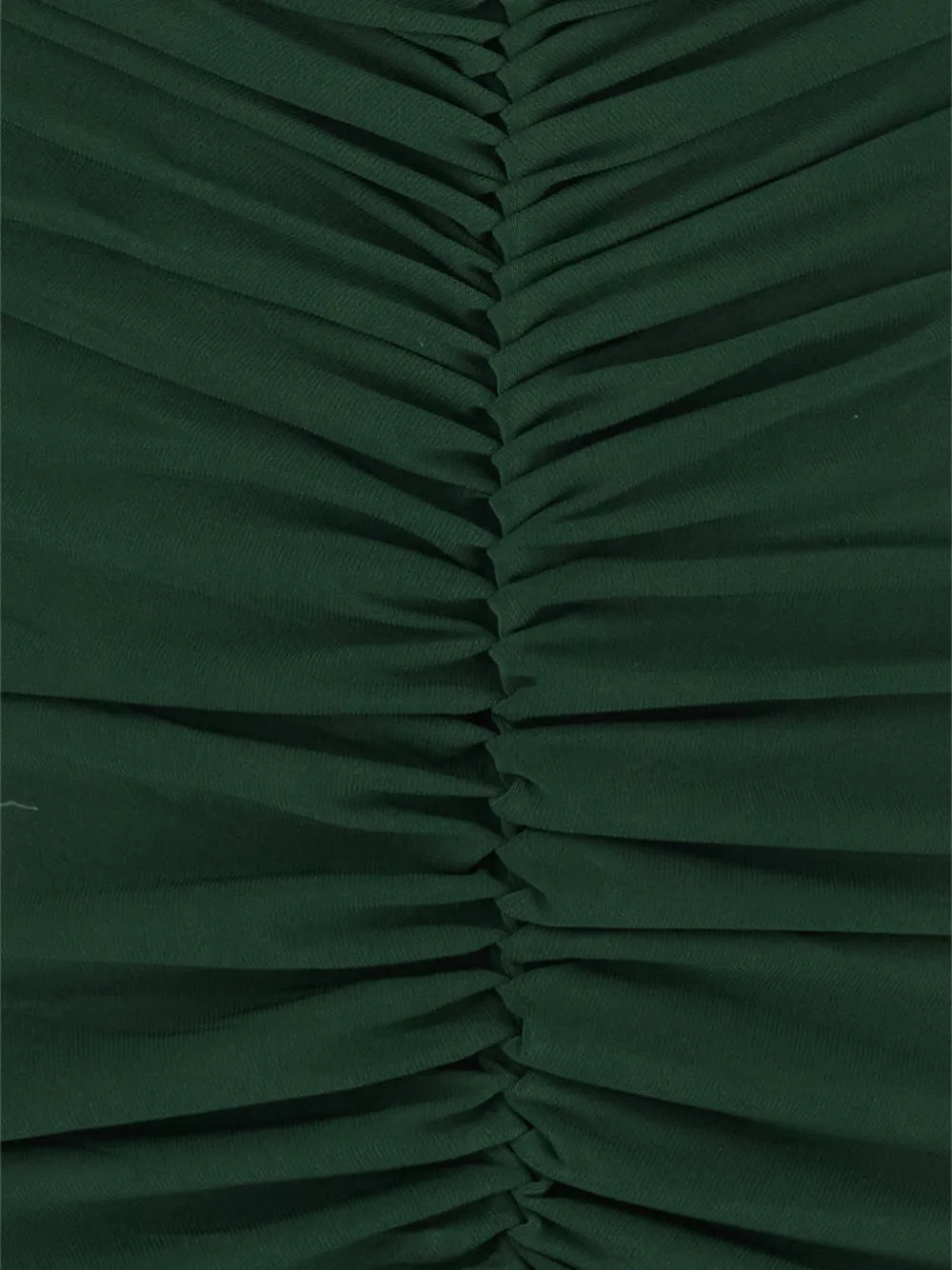  Norma Kamali V-neck Ruched Gown - Green 