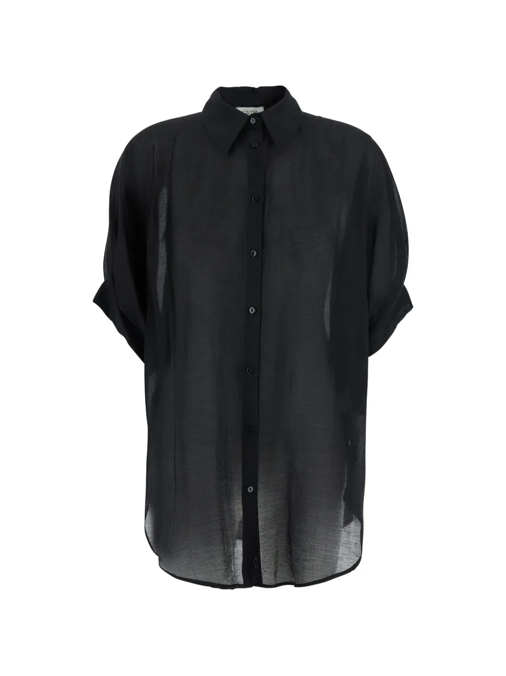 RAME sheer short-sleeve shirt - Nero