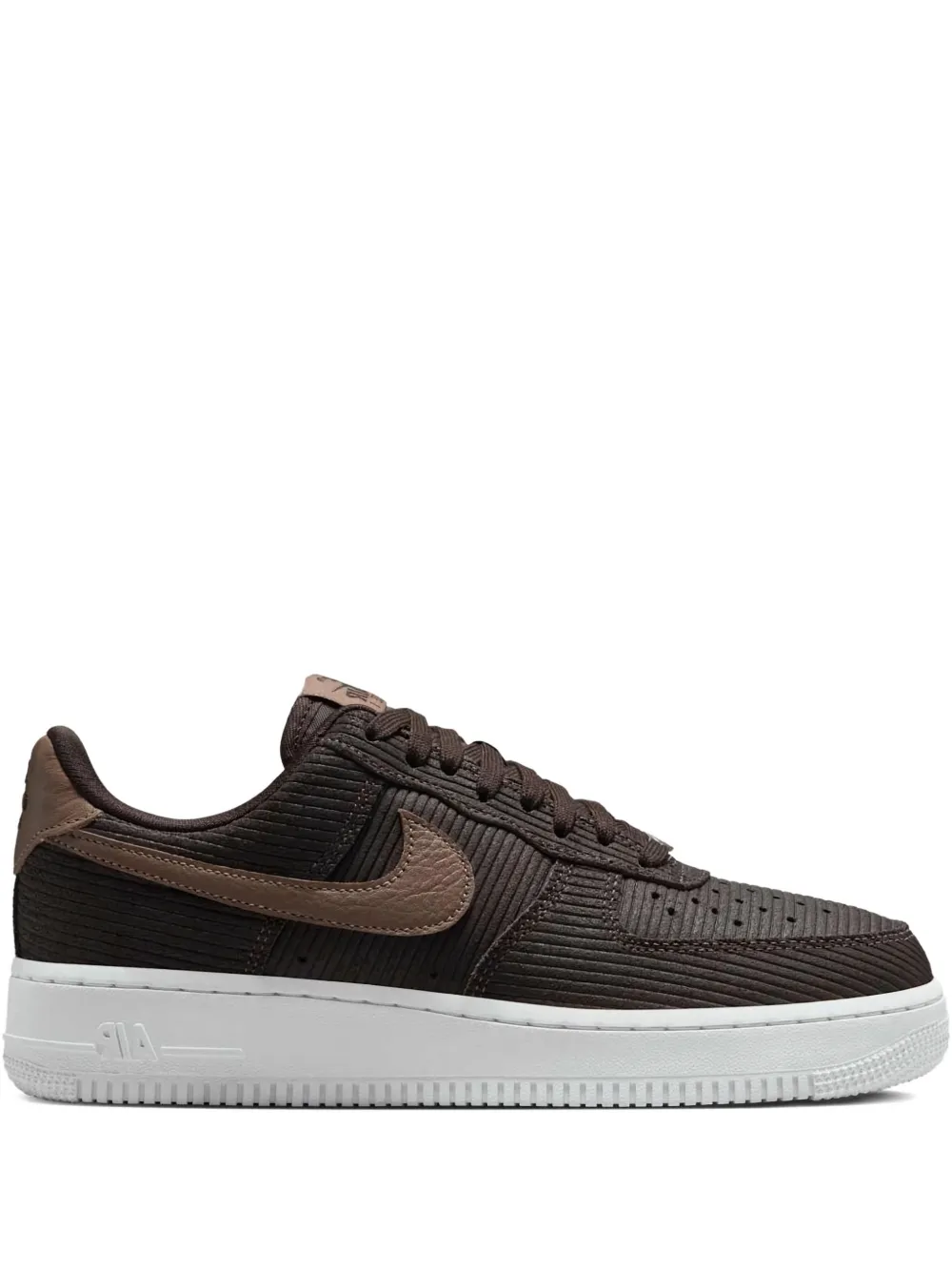 Nike Air Force 1 '07 Corduroy-effect Sneakers In Brown