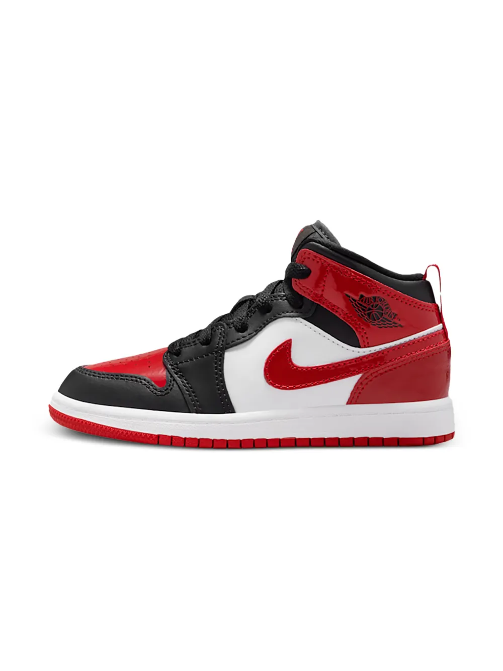 Jordan Kids Air Jordan 1 Mid lace-up fastening sneakers Rood