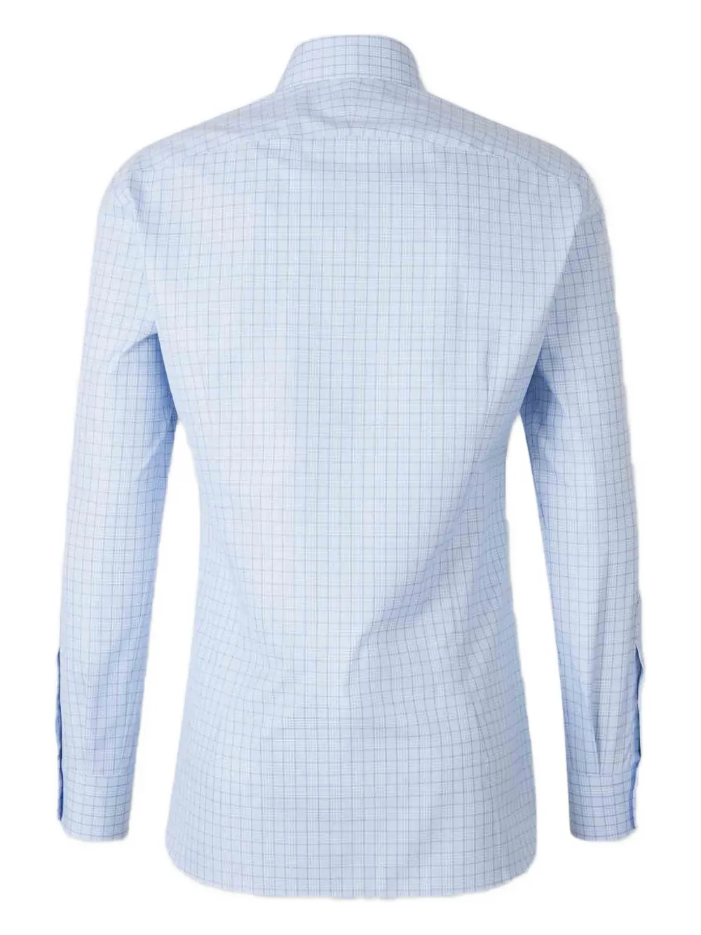 Atelier Munro Geruit overhemd met knopen - Blauw