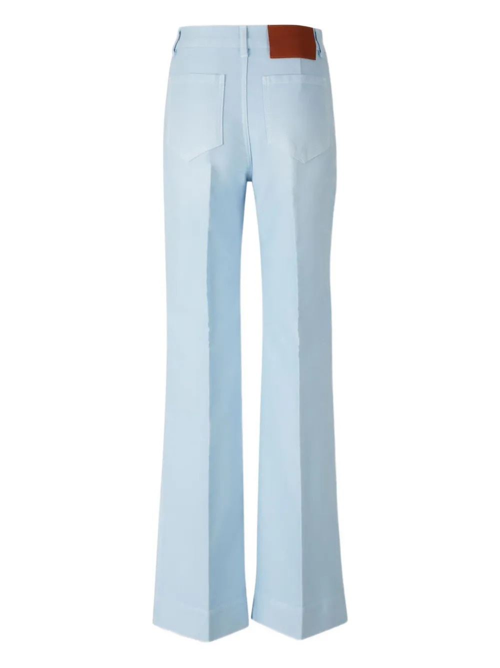 Victoria Beckham Patch-pocket Flared Jeans In Blue