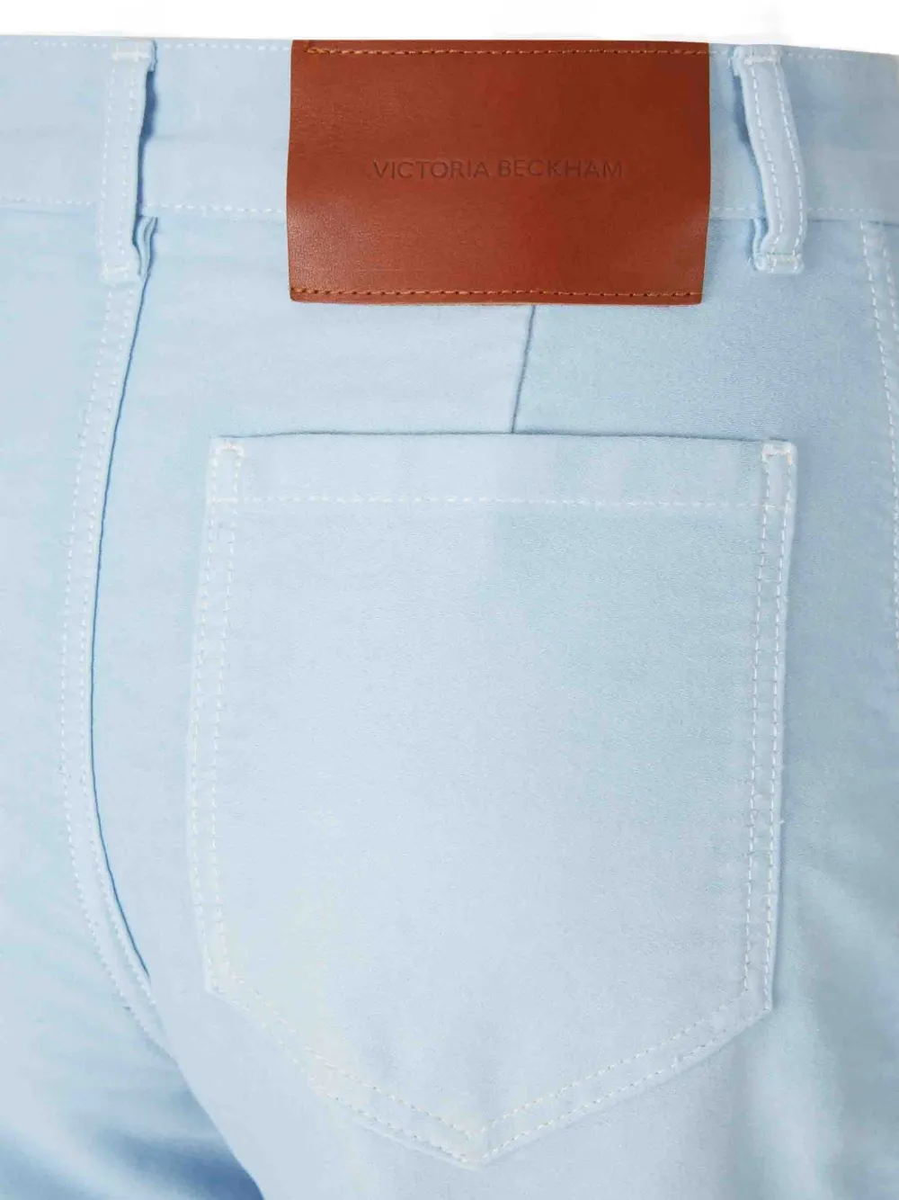 Victoria Beckham Patch-pocket Flared Jeans In Blue