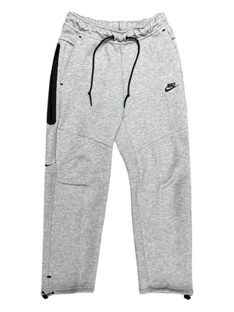 Nike open-hem fleece cotton trousers