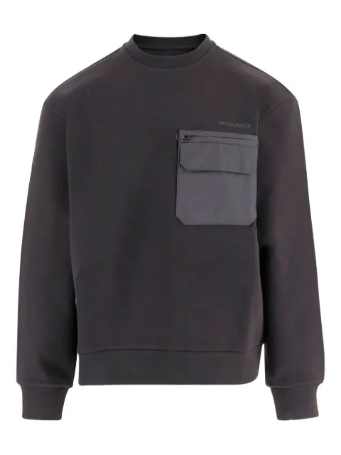 Woolrich Sweater met borstzak en logo