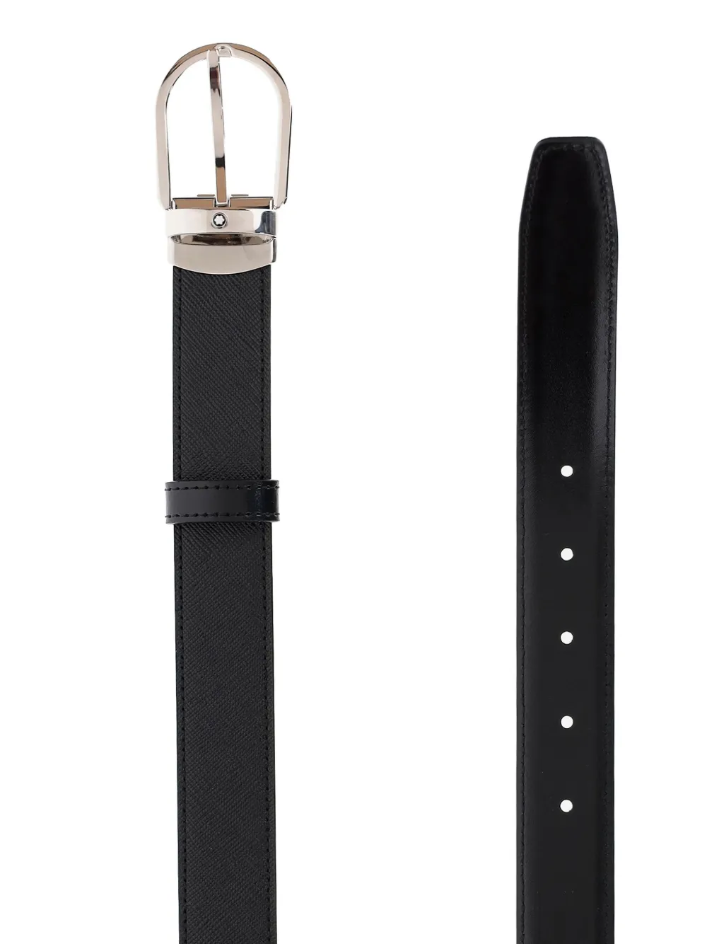 Montblanc Reversible Leather Belt In Multi