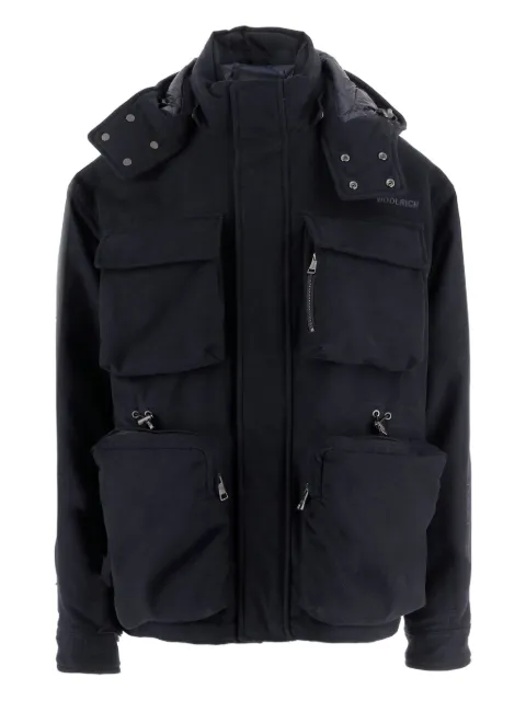 Woolrich removable-hood zip jacket
