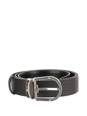 Montblanc ホースシューバックル レザーベルト | ブルー | FARFETCH JP