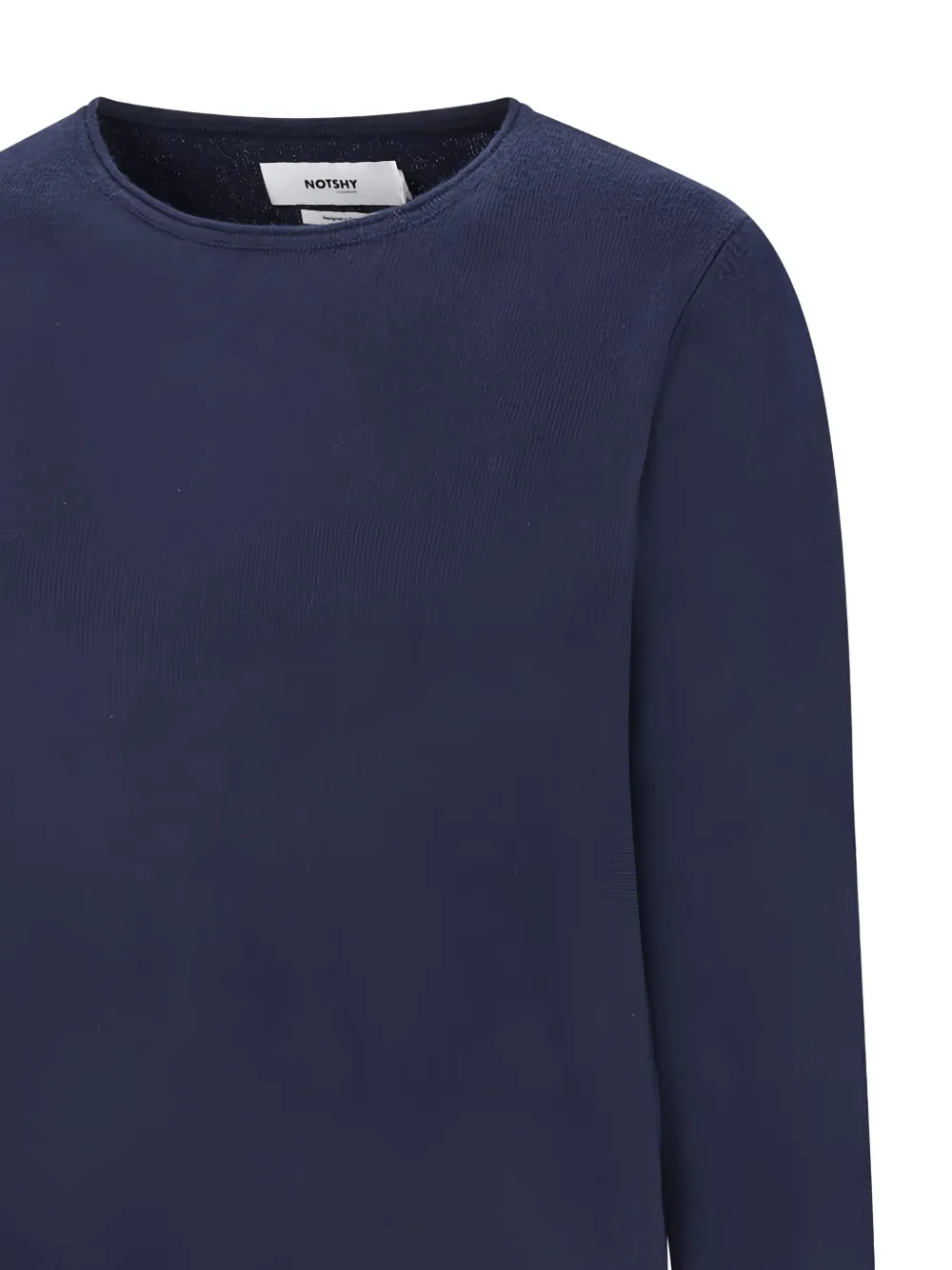 Notshy Ayla Round-neck Long-sleeve T-shirt In Blue