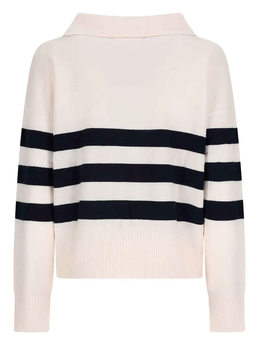 Notshy Irina Striped Polo-collar Sweater In Multi