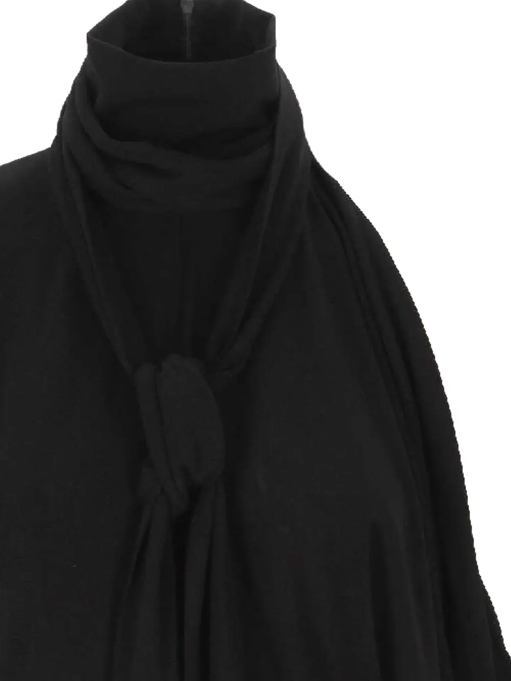 Francesco Murano Knot High-neck Top In Black