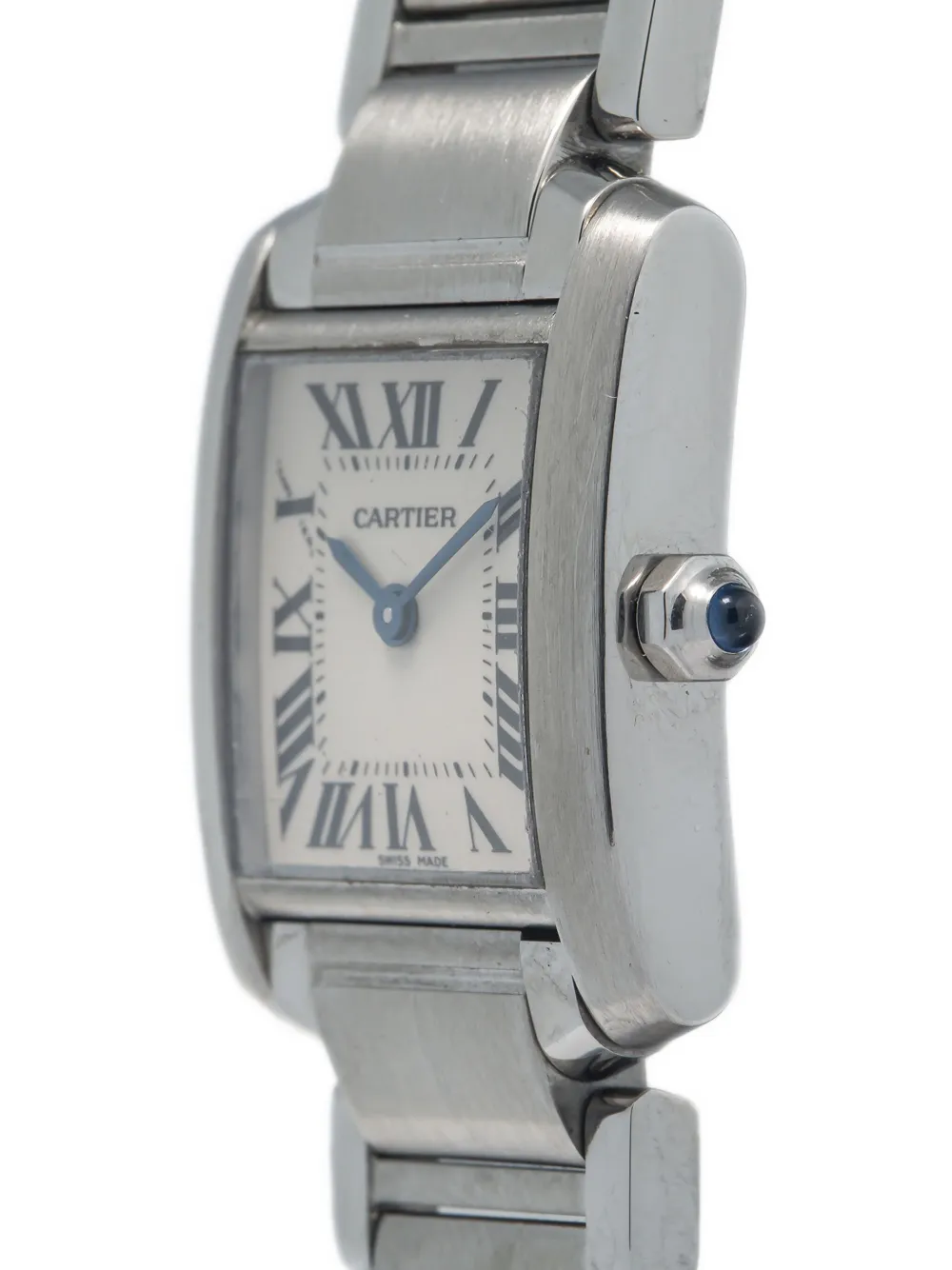 Pre-owned Cartier Tank Francaise 20mm In White