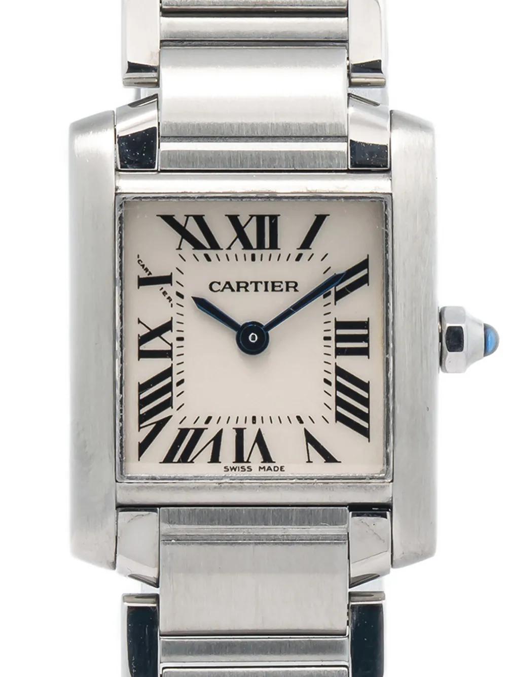 Pre-owned Cartier Tank Francaise 20mm In White