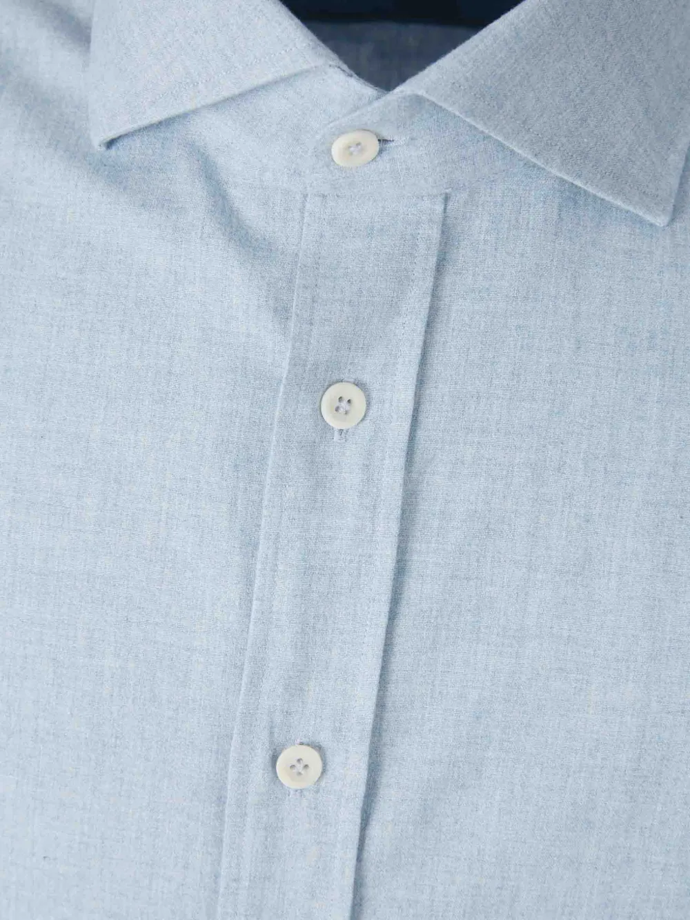  Atelier Munro Buttoned Collar Shirt - Blue 