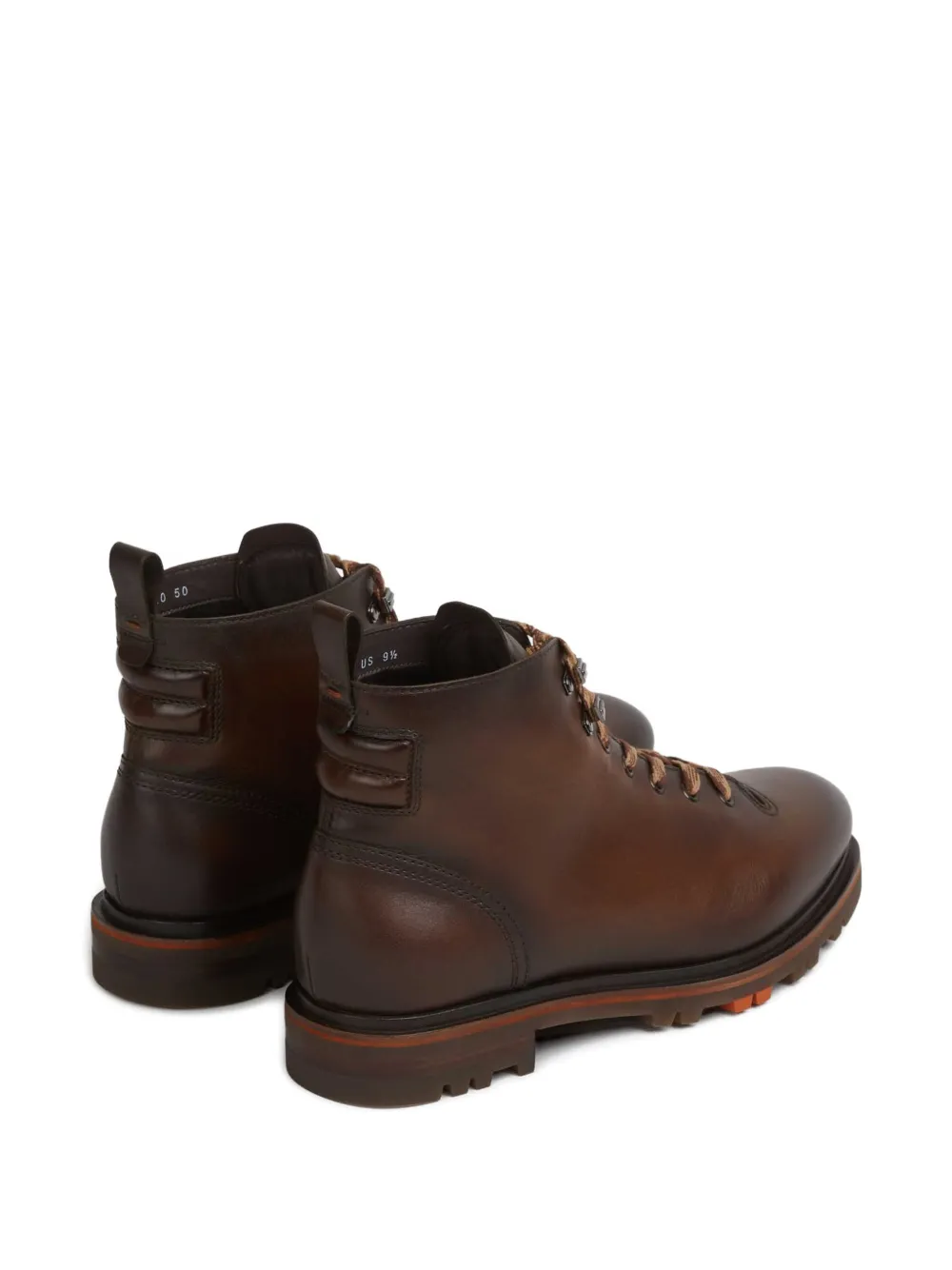 Santoni Leren wandellaarzen Bruin