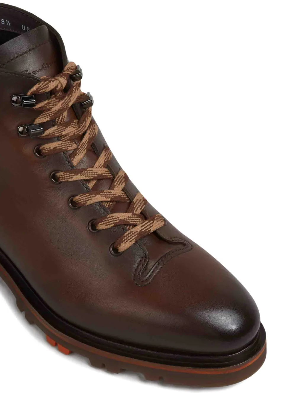 Santoni Leren wandellaarzen Bruin