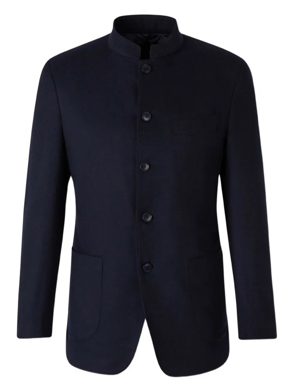 Atelier Munro mandarin-collar button wool jacket | Blue | Image 1